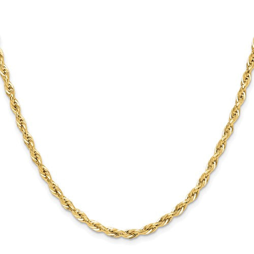 10k Gold 3.5MM Hollow Rope Chain