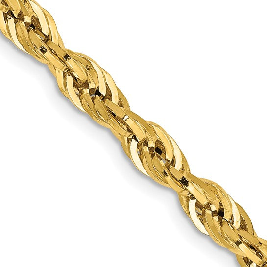 10k Gold 4.25MM Hollow Rope Chain