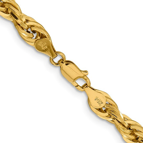 10k Gold 5.5MM Hollow Rope Chain
