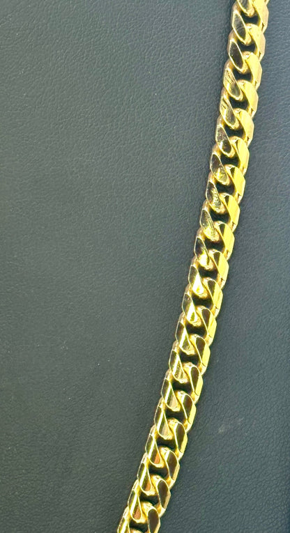 10K Yellow Gold Miami Cuban Chain 6.75MM Solid