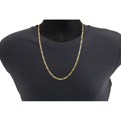 10k Gold 5.5MM Hollow Figaro Chain