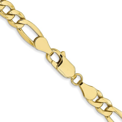 10k Gold 2.5MM Hollow Figaro Chain