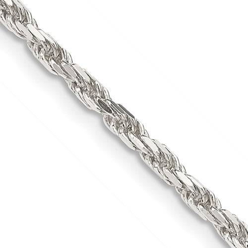 Sterling Silver Rope Chain - 2.5MM