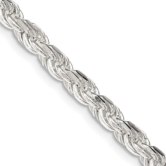Sterling Silver Rope Chain - 4MM