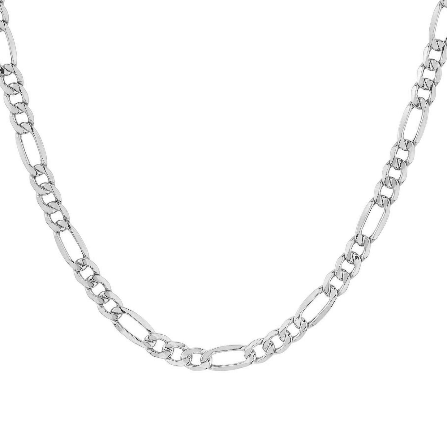 Figaro Chain 6MM Sterling Silver