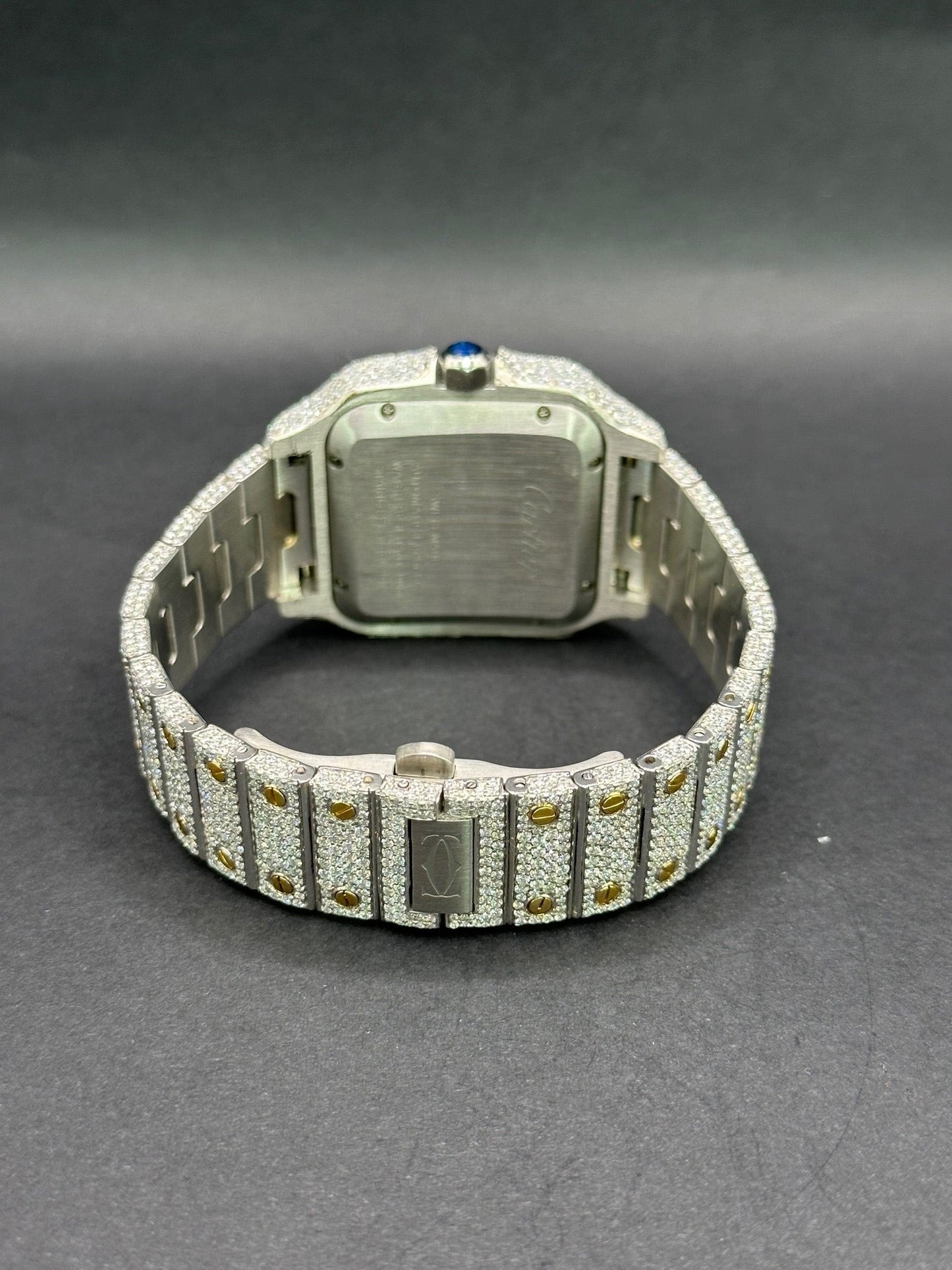 Two-Tone Yellow Diamond Moissanite Automatic Watch